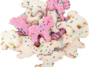 Pink and White Yogurt Covered Animal Crackers 9 Pounds